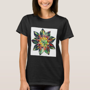 Multicolored Flower Or Maybe A Christmas Star Stic T-Shirt