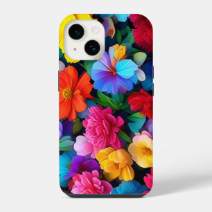 Multicolored Flowers Pattern-75647 iPhone 14 Case