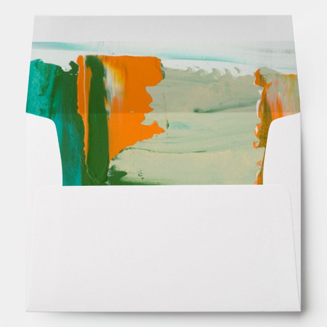 Multicolored Free Expression Painting Envelope (Back (Bottom))