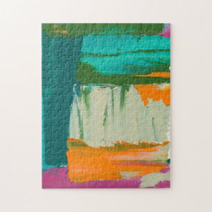Multicolored Free Expression Painting Jigsaw Puzzle