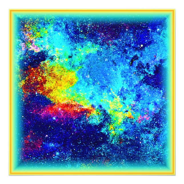  Multicolored Galaxy Design. Buy Now Photo Print (Front)