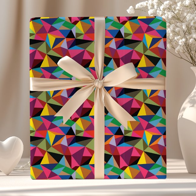 Multicolored Geometric Pattern Wrapping Paper (Creator Uploaded)