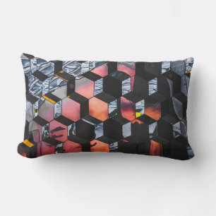Multicolored golden hour lumbar cushion
