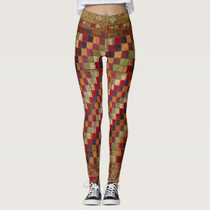 Multicolored Indian Quilt Print Leggings