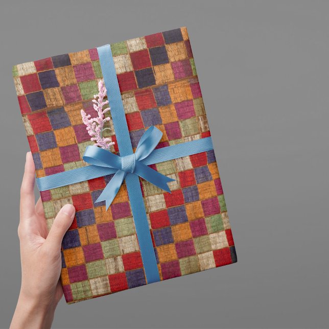 Multicolored Indian Quilt Print Wrapping Paper (Creator Uploaded)