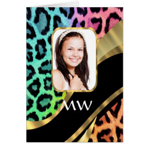 Multicolored leopard print