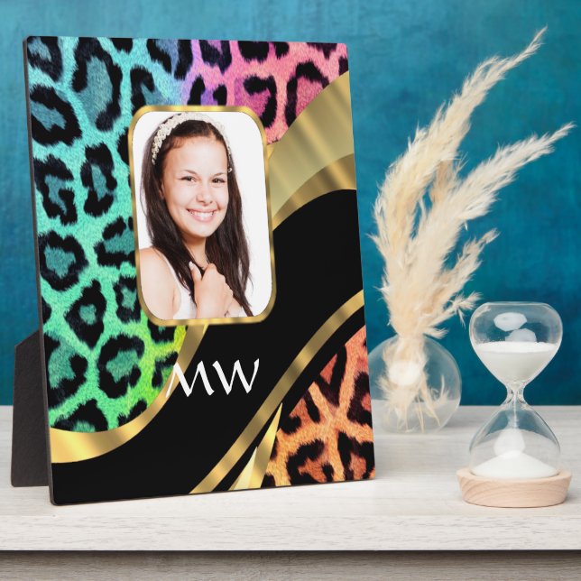 Multicolored leopard print plaque (Side)