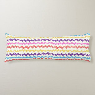 multicolored lines body cushion