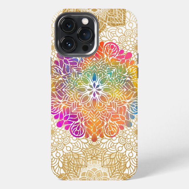 Multicolored Mandala iPhone Case (Back)