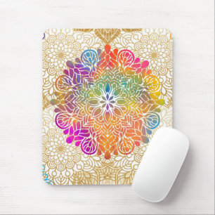 Multicolored Mandala Mouse Pad