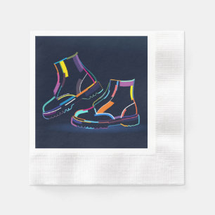 Multicolored Men boots  Napkin