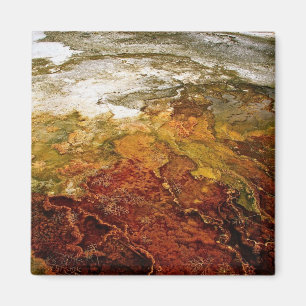 Multicolored mineral deposits in Yellowstone Magnet