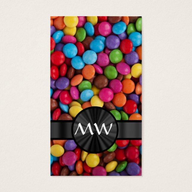 Multicolored mnogrammed candies (Front)