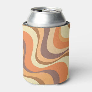 Multicolored modern retro waves design can cooler