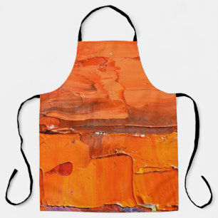 Multicolored oil paint texture. Abstract art backg Apron