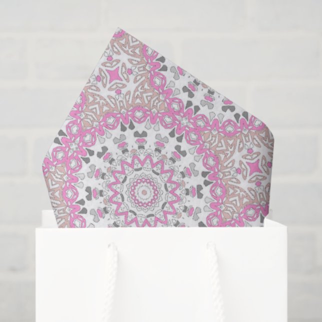 Multicolored ornament mandala kaleidoscope  tissue paper (Gift Bag)