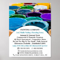 Multicolored Paint Buckets, Painter & Decorator