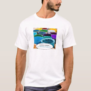 Multicolored Paint Buckets, Painter & Decorator T-Shirt