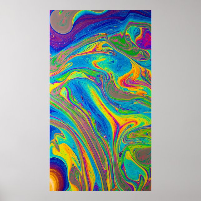 Multicolored painting poster (Front)