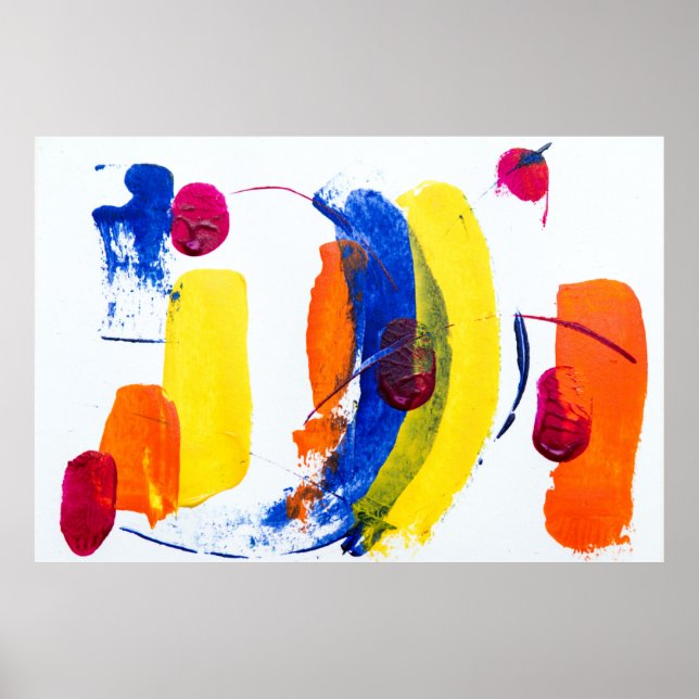 Multicolored painting poster (Front)