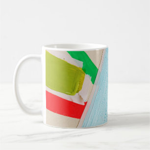Multicolored paints coffee mug