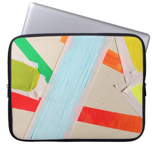 Multicolored paints laptop sleeve