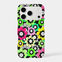 Multicolored paper cut flowers on black background