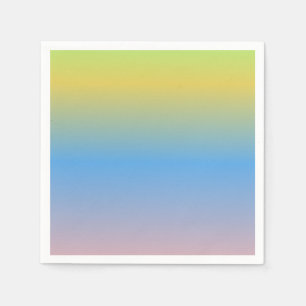 Multicolored Pastel Baby Shower Birthday Napkin