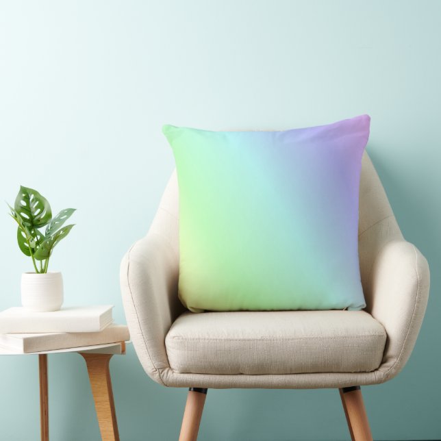 Multicolored pastel pattern cushion (Chair)