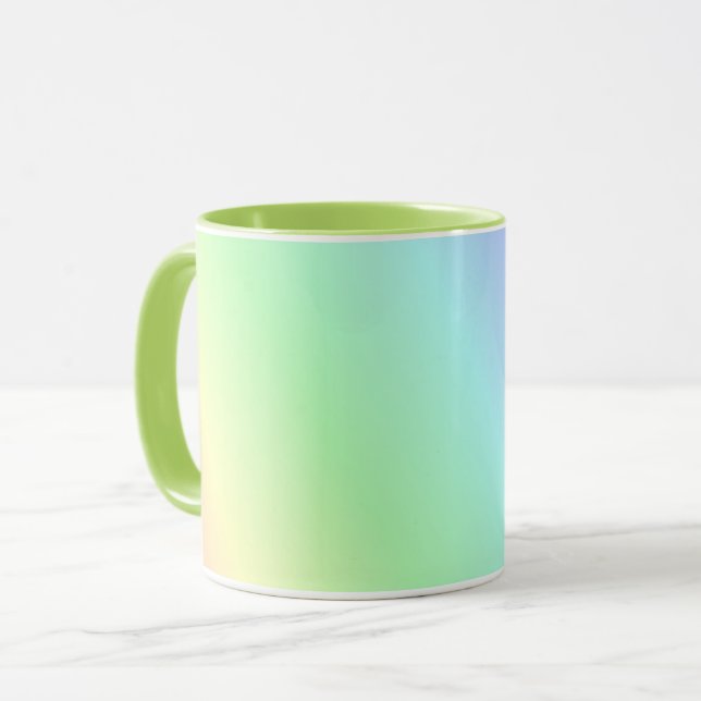 Multicolored pastel pattern mug (Front Left)