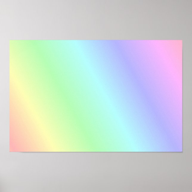 Multicolored pastel pattern poster (Front)