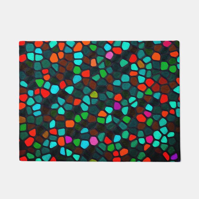 Multicolored Pattern Doormat (Front)