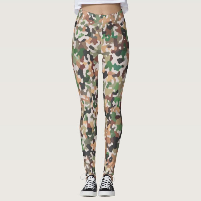 Multicolored Pattern Leggings (Front)