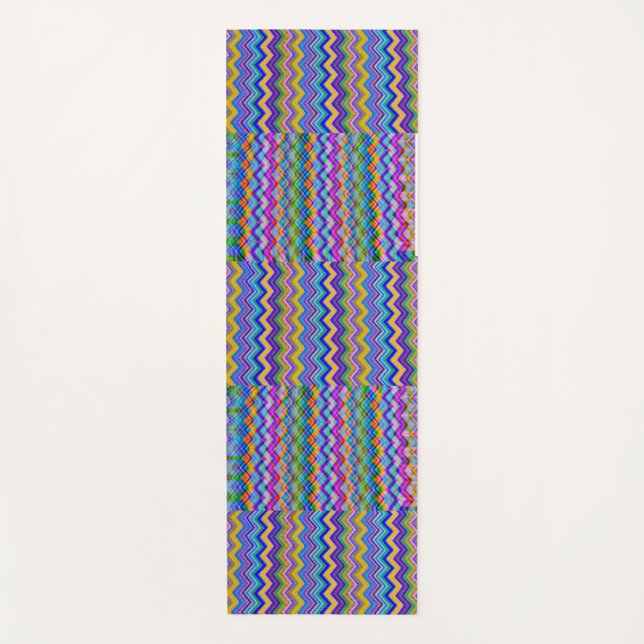 Multicolored pattern on Yoga Mat (Front)
