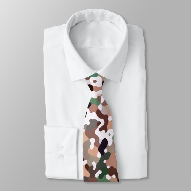 Multicolored Pattern Tie (Tied)