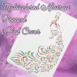 Multicolored Peacock  iPad Pro Cover<br><div class="desc">This iPad Cover features an abstract colourful peacock.  The background is white but you can customise that to pick any colour you like.</div>