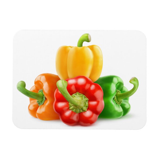 Multicolored peppers magnet (Horizontal)