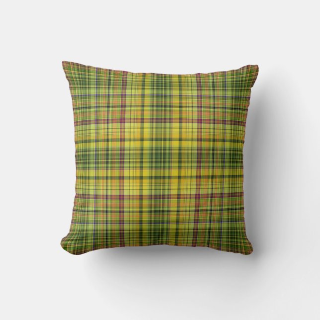 Multicolored Plaid Cushion (Front)
