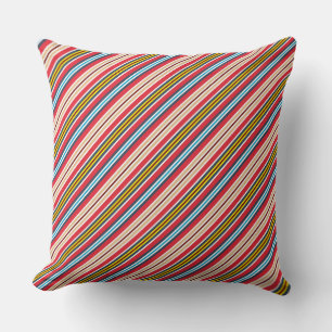 Multicolored Plaid Stripes Pattern-57666 Cushion