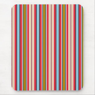 Multicolored Plaid Stripes Pattern-57666 Mouse Pad