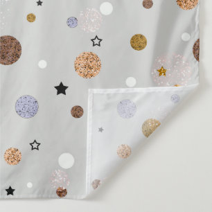 Multicolored polka dots on grey. tapestry