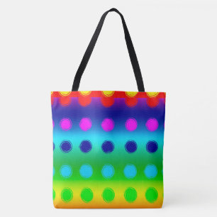 Multicolored Polka Dots Tote Bag