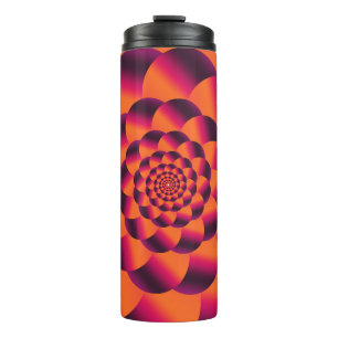 Multicolored psychedelic background, funky vortex thermal tumbler