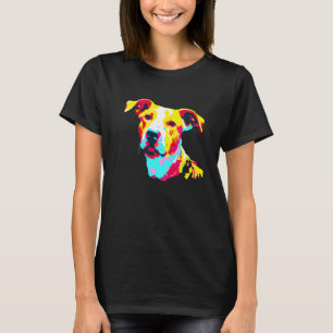 Multicolored puppy pop Labrador Retriever dog T-Shirt