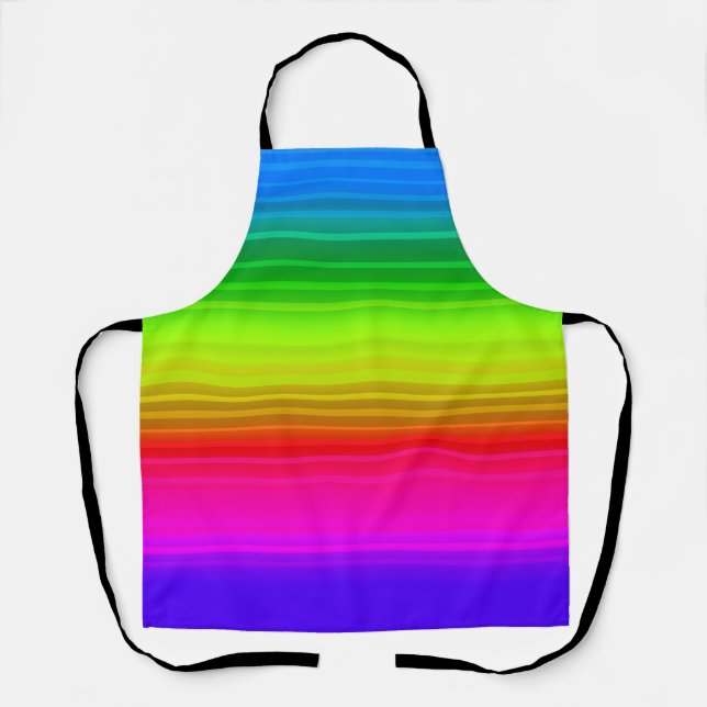 Multicolored, rainbow apron (Front)