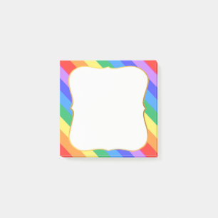 Multicolored Rainbow Colours Post-it Notes
