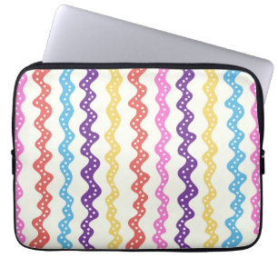 Multicolored rays laptop sleeve