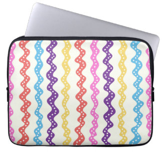 Multicolored rays laptop sleeve