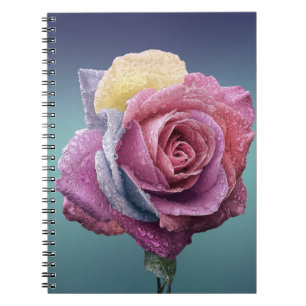 Multicolored Rose Notebook