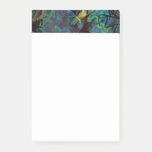 Multicolored Scribbled Abstract Art Post-it Notes